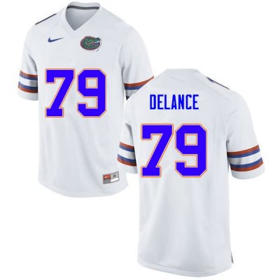 Men's Florida Gators #79 Jean DeLance NCAA Nike White Authentic Stitched College Football Jersey ONV0262ZG